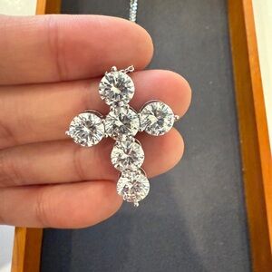 Cubic zirconia cross Necklace